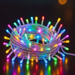 mprow 24 LEDs 10 m Multicolor Steady String Rice Lights-picture-13