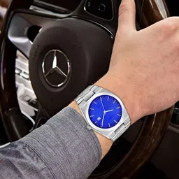 dgools Bold Colors Analog Watch - For Men Blue Dial Date Function DG-LR159 image 4