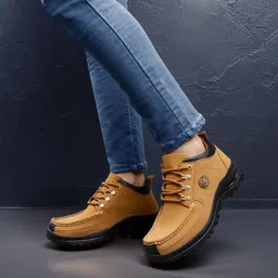 t-rock Trendy Lace-Up Boots with Durable Sole, Stylish Design, Comfortable Fit Boots For Men image 1