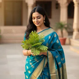 prema shine Lush Green Artificial Mimosa Leaves Bunch for Home Decor | Realistic Faux Plant Green Eucalyptus Artificial Flower image 5