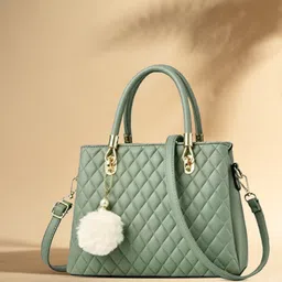 khatushyam collection Women Green Hand-held Bag image 1