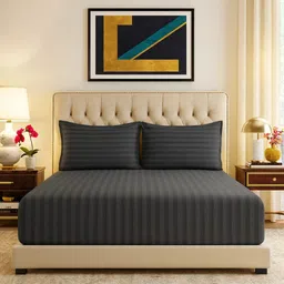 elegant weavers Microfiber Double Flat 144 TC Solid Bedsheet-picture-36
