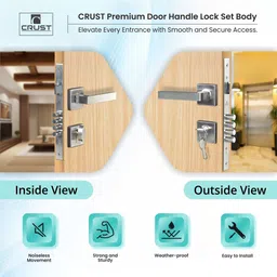 saze Stainless Steel Matte Handlesets image 3