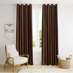 urban arts 274 cm (9 ft) Long Door Polyester Room Darkening Curtain (Pack Of 2)-picture-27
