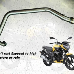 vagary High Performance Exhaust Middle Bend Pipe for TVS Rider 125 NA NA Full Exhaust System image 3
