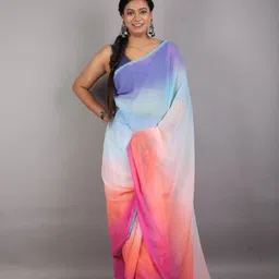 keshia Printed Daily Wear Georgette Saree image 4