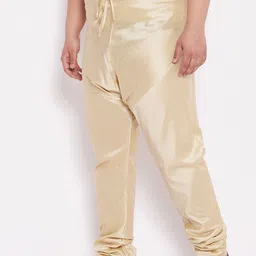 Vastramay Plus Men's Gold Silk Blend Pyjama Men Pyjama image 2