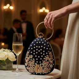 for the beautiful you Party Blue Clutch image 1