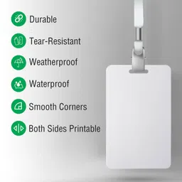 vms Deluxe PVC Card with Out Chip (Contact IC / Smart Card) - 230 Cards Business Card image 3
