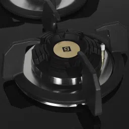 Faber Maxus HT784 CRS BR CI AI Toughened Glass Top 4 Burner Automatic Hob (High Quality Knob, Black) image 4