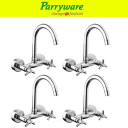 Trio Wall Mounted Sink mixer with Swivel Spout set of 4 pic 272 Wall Mounted Sink mixer with Swivel Spout Sink Mixer Faucet-image-70