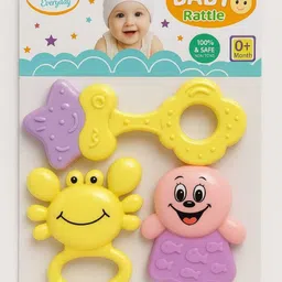 earendelkids Soft & Non-Toxic Kinder Rattle, Rattles for New Born Babies (Pack of 3) Rattle-picture-46