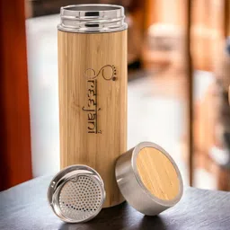 sreejani Bamboo Stainless Steel Bottle 500 ml Bottle image 3