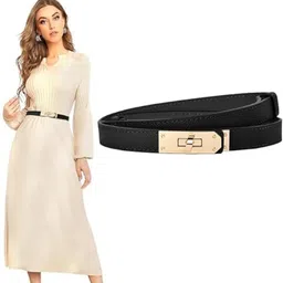 ashler Women Casual, Evening, Formal, Party Black Genuine Leather Belt-picture-26