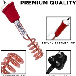 zlymo ISI Mark Shock-Proof & Water proof HME04 Copper-IR29 2000 W Shock Proof Immersion Heater Rod image 5