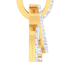 avsar AVP906YB 14kt Cubic Zirconia Yellow Gold Pendant image 4