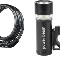 Bicycle Front Beam Light and Password Lock Combo | Secure Anti-Theft Lock & LED Front Light-image-57