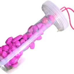 hoiva (Pack of 1) Pink Pebbles Container for aquarium and plant decor (20 cm) Polished Asymmetrical Plastic, Marble Pebbles-picture-22