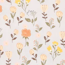 DREAM WEAVERZ Grey & Orange Printed Cotton 220 TC King Bedsheet with 2 Pillow Covers image 4