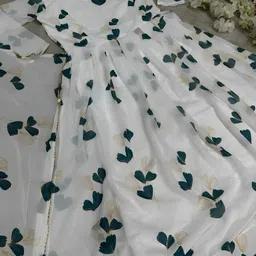 mogal fashion Printed Georgette Stitched Anarkali Gown image 4