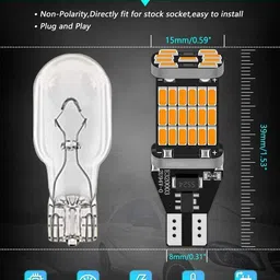 motoroys universal LED Bulb T10 LED Lights Canbus 101 Headlight Car LED for Hyundai (12 V, 10 W) image 3