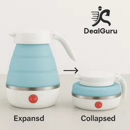 dealguru DealGuru01 Foldable Travel Electric Kettle | Portable Collapsible Compact +600W Electric Kettle image 3