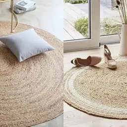 siya textiles 60 cm X 60 Jute Carpet-picture-15