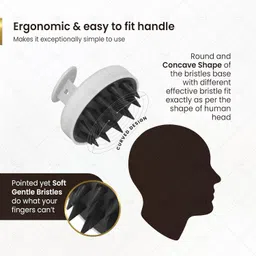 krurotza Scalp Massager Shampoo Brush with Soft Silicone Bristles image 3