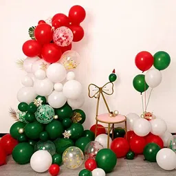 r g accessories Solid 70pcs red green white balloon for birthday, Christmas theme party decoration Balloon-picture-23