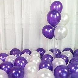 gurumu Solid Happy Birthday Kit With Banner, Foil, Balloons, Confetti, Glue dot, arch or Pump Balloon-picture-10