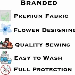 hrenterprise Double Bed Stylish Flower Design Mosquito Net (6*7) Feet HDPE - High Density Poly Ethylene Washable Adults Mosquito Net image 5