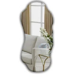 flair glass Frameless Rectangular Bevelled Full Length Mirror image 2