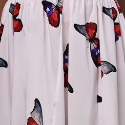 valles365 by s.c. Women Printed A-line White Skirt image 5