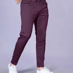 eetma Pack of 2 Men Solid Blue, Purple Track Pants image 3