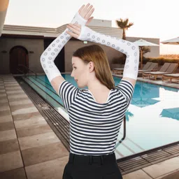 ogimi - ohh give me Cotton Arm Sleeve For Men & Women With Tattoo image 2