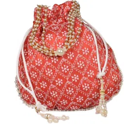 sunesh creation Women Red Potli-picture-33