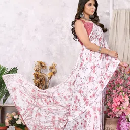 yashika Dyed Daily Wear Georgette Saree image 5