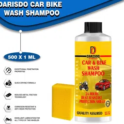 darisdo Car & Bike Wash Shampoo 500ml Car Washing Liquid image 1
