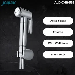 jaquar JET SPREY 1m Easy Flex Tube and Hooks, Polished, Plastic, Chrome Finish Health Faucet image 3
