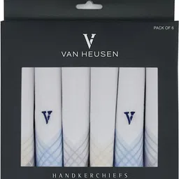 Van Heusen Men's Cotton ["Grey, Blue, Beige"] Handkerchief-picture-12