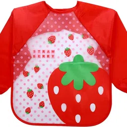 momisy Painting Feeding Apron Bib for kids Red Strawberry-picture-22