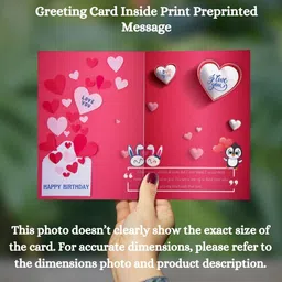 aanyacentric 5.8x8.3inch Husband Wife Lover Boyfriend Girlfriend Birthday Printed Greeting Card image 2