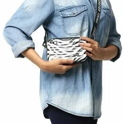 elevyn xi Black Women Clutch Forever Young Crossbody Sling Bag for Women | Mini Suitcase with Strap image 3