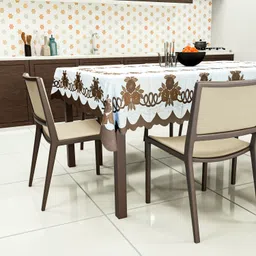 easttardomm Cotton 6 Seater Floral Table Cover-picture-25