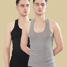 dollar bigboss Pack of 2 Derby RN Cotton Men Vest-picture-24