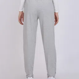 btmz Pack of 2 Women Striped Grey, Black Track Pants image 4