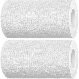 a-tape Cohesive Crepe Bandage White (Pack of 2) Elastic Self Adhesive (10 cm X 4.5 mtr) Crepe Bandage-picture-32