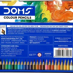 doms FSC Flat Tin Round Shaped Color Pencils image 4
