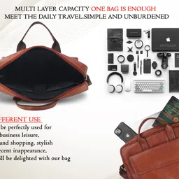 zipcraze Men Tan Messenger Bag image 3