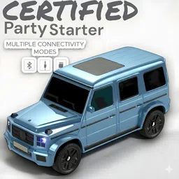 ZSIV Portable Wireless Car Speaker - 6H Playtime, 1200mAh Battery, RGB LED, USB/FM/TF 8 W Bluetooth Soundbar image 4